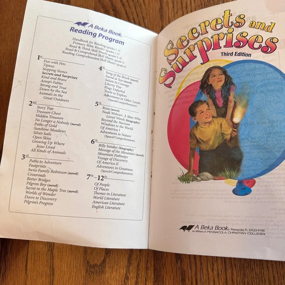 Abeka Secrets and Surprises 1st Grade Reader Third Edition Textbook